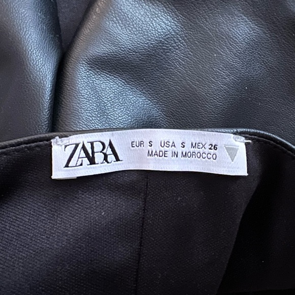 Zara Faux Leather Strapless Corset Top - Picture 4 of 4